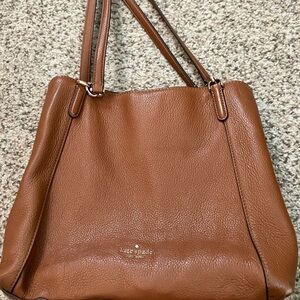 Kate Spade Leila Triple Compartment Bag in Gingerbread Color